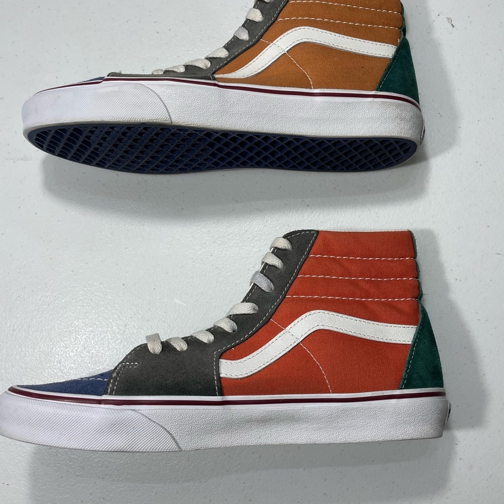 Vans Men's Blue and Gray High-Top Sneakers Size 9.5 Women’s 11 SB-40 - Picture 8 of 9